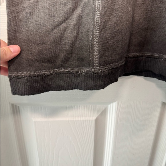 525 American Halter Terry Sweater Dress Charcoal Grey Ombré Womens Size Small - Picture 4 of 8